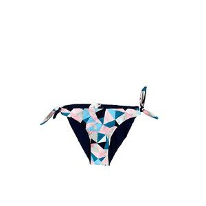 Snapper Rock Swim Bottoms Youth Girls 10 Blue Pink Geometric Bikini Tie Waist